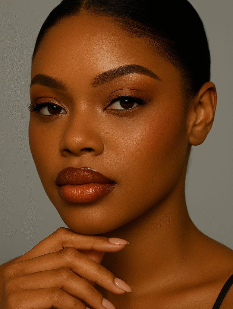 Caramel lip Combo on Black woman