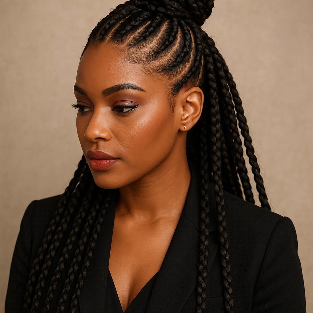 Half-Up, Half-Down Braided Hairstyles