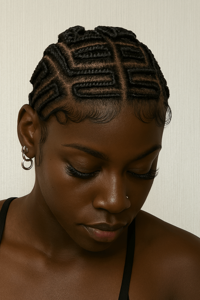 zizag hairstyle