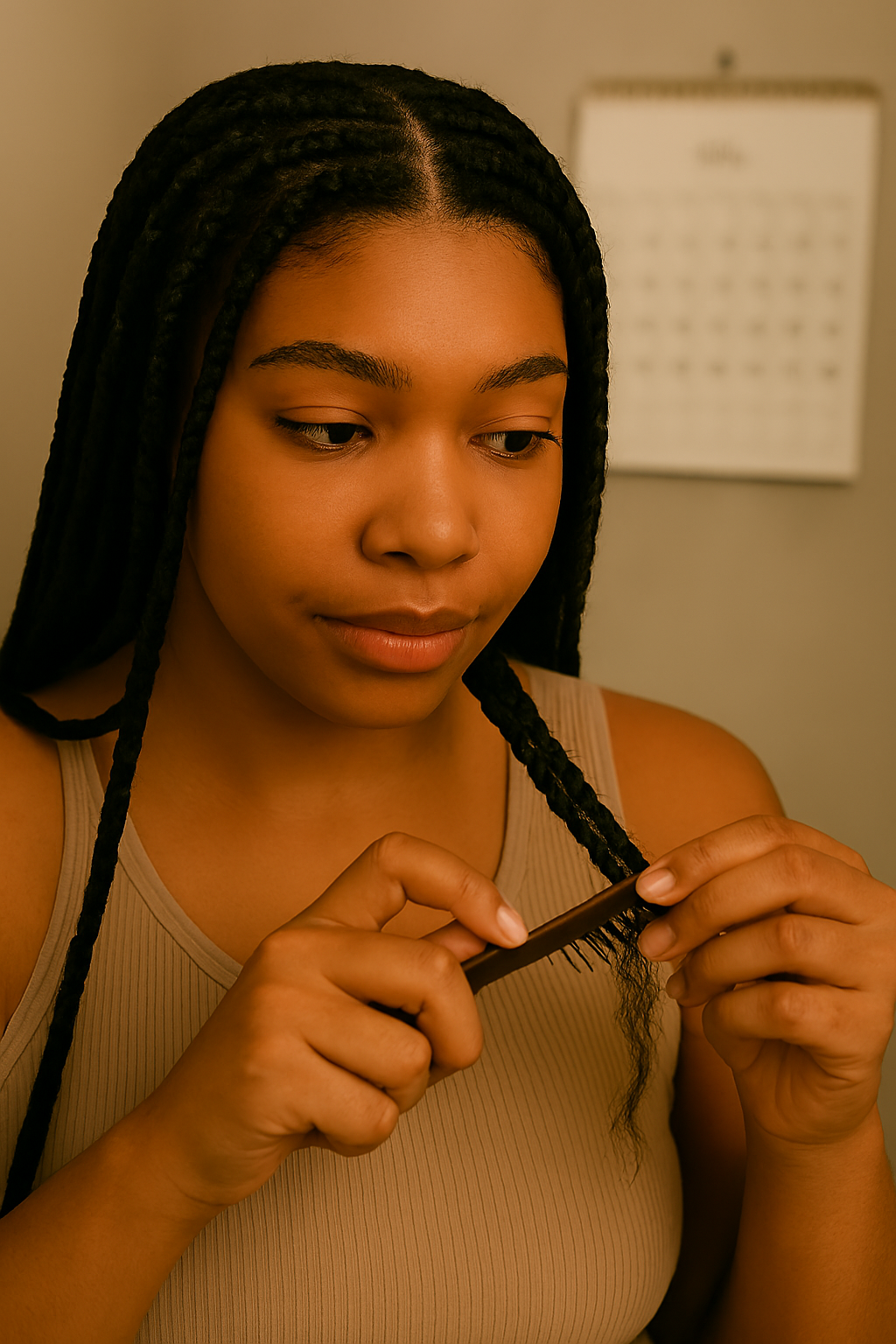 loosing braided hair