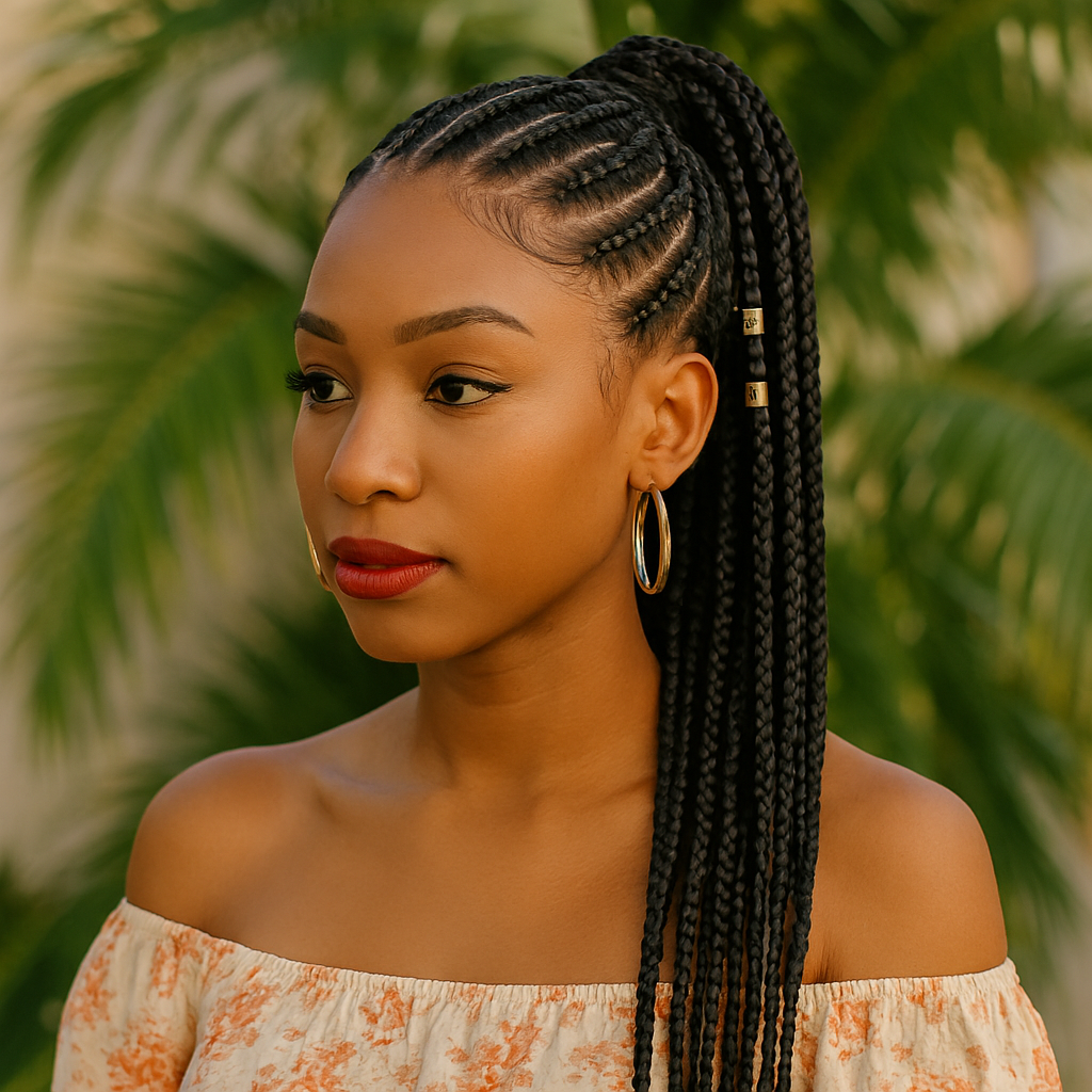 Cornrow Ponytail
