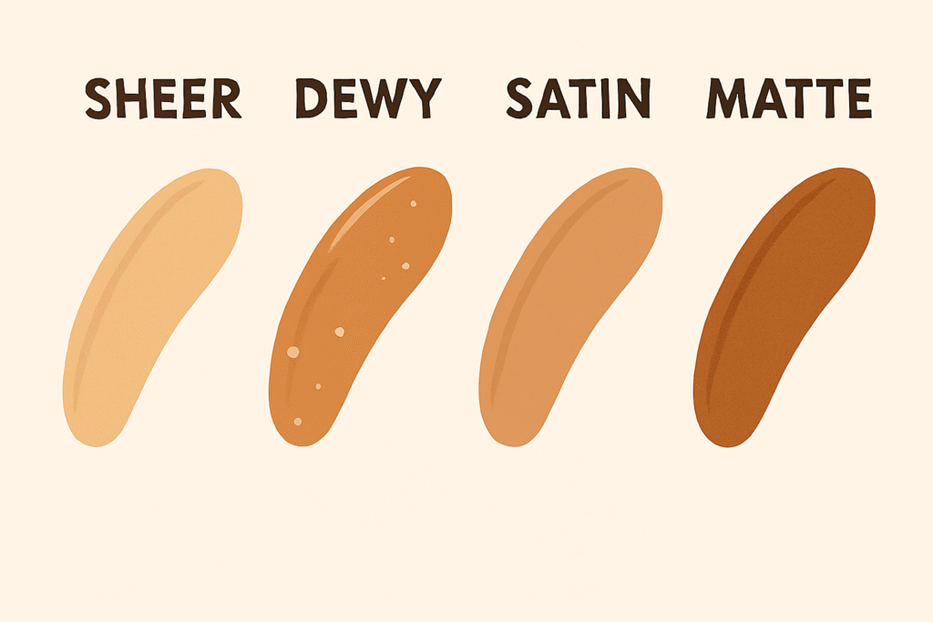  types of foundation illustration