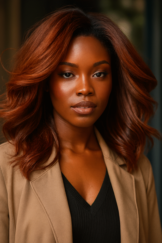 fall hair colors for dark skin