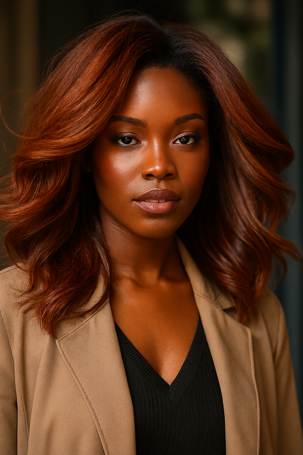 fall hair colors for dark skin