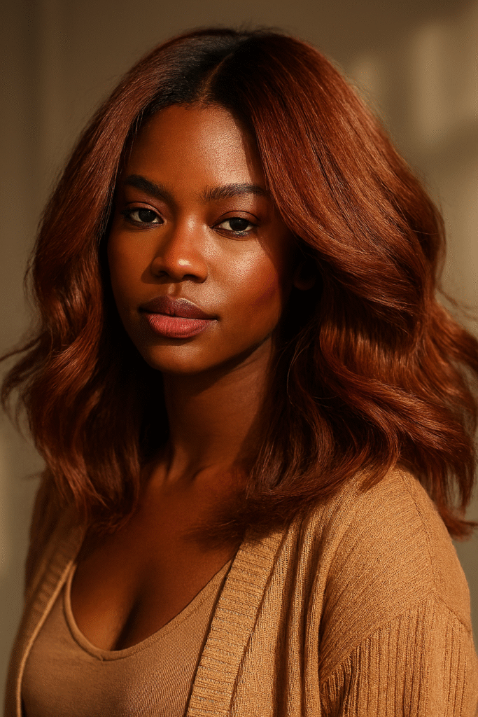 fall hair colors for dark skin
